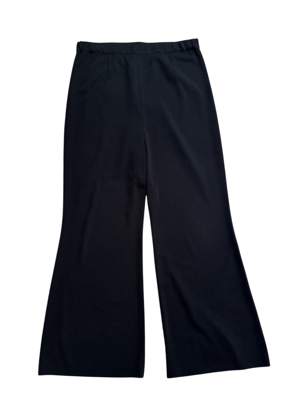 Exclusively Misook Petite Bootcut Pull On Heavy Knit Pants | Black | XL